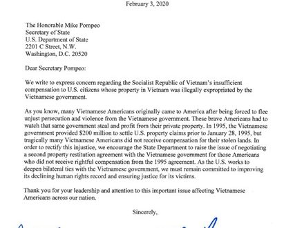 BPSOS tái khởi động chương trình công dân Hoa Kỳ đòi tài sản